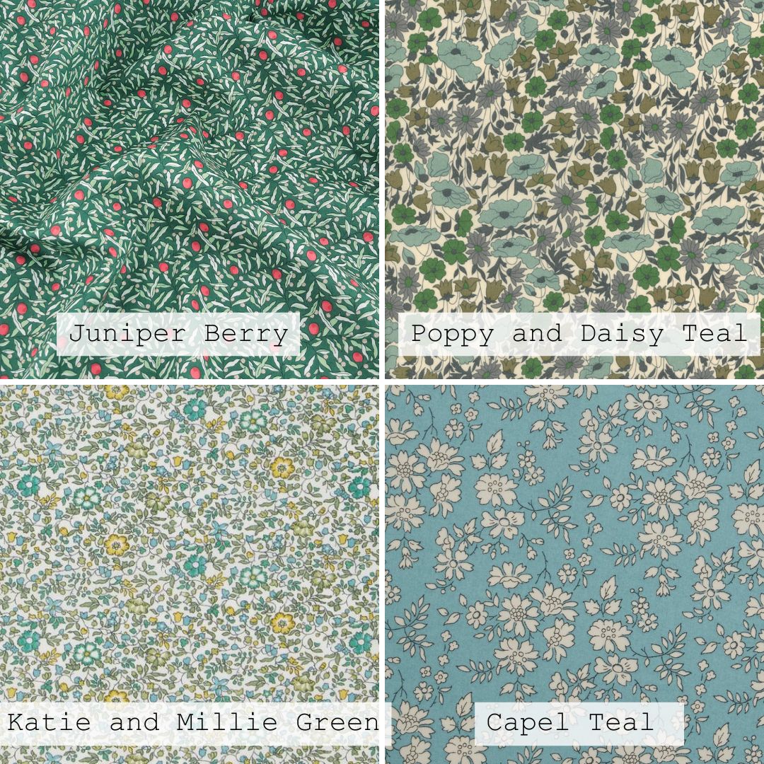 Liberty print ruffle neck blouse with Bracelet length sleeves Peony blouse