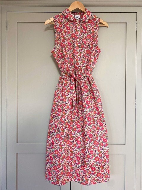 Bluebell Sleeveless Sundress - Summer Dress Shirt - Floral Dress Shirt - Loose Summer Dress - Long Beach Dress - Bohemian Long Dress
