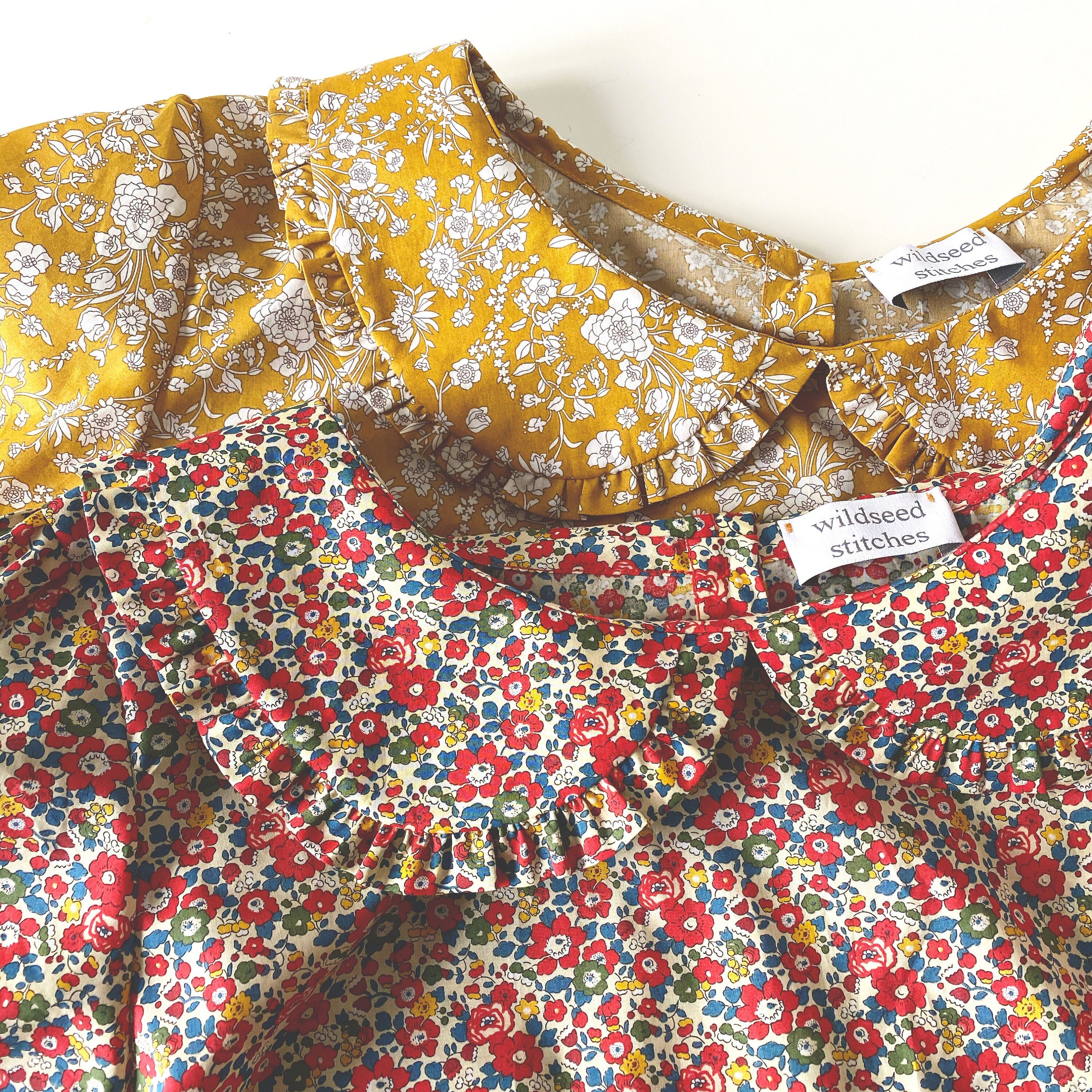 Foxglove Blouse - Women Floral Blouse - Botanical Blouses - Flower Top Blouse - Retro Floral Blouse - Floral Loose Shirt - Liberty of London Print Blouse