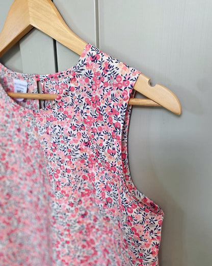 Buttercup blouse - Sleeveless Floral top - Liberty of London print - summer top - botanical vest - retro style - vintage Buttercup blouse