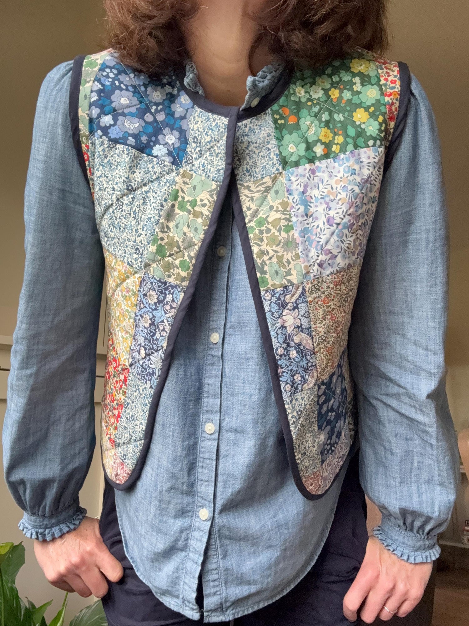 Patchwork waistcoat Liberty of London Quilted Gilet