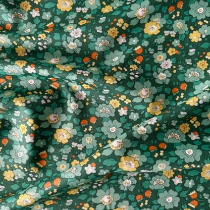 Betsy Green and yellow Liberty Print Fabric