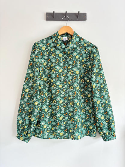Nettle Blouse -Peter Pan Collar button through front shirt Liberty of London top